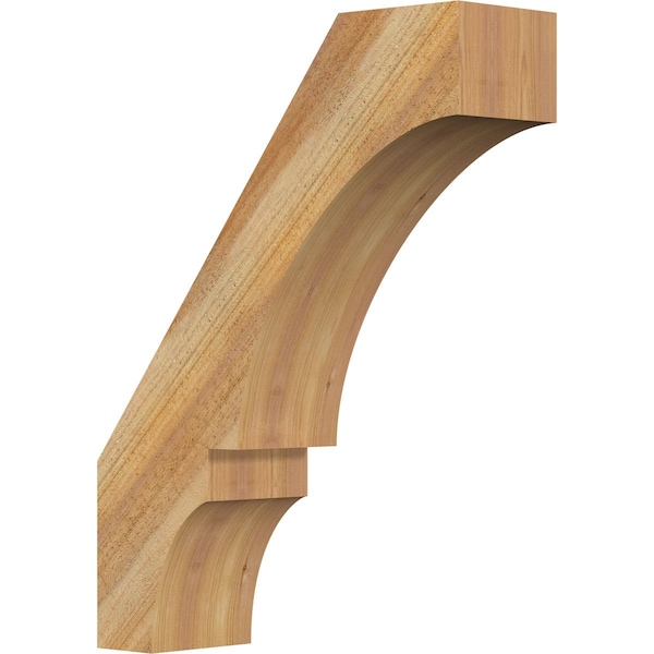 Ekena Millwork 6"W x 20"D x 26"H Balboa Rough Sawn Knee Brace, Western Red Cedar BRC06X20X26BOA00RWR - main
